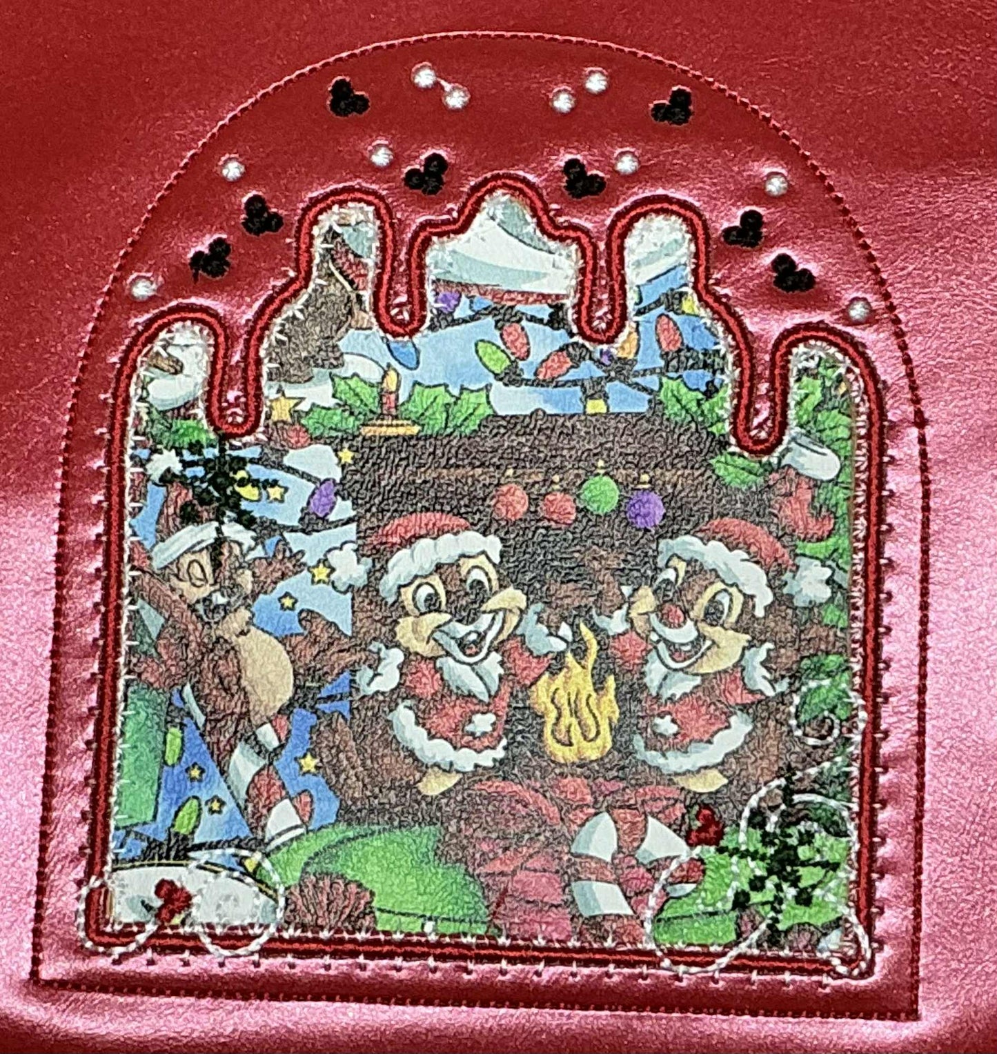 Sugarplum Window (solid with mouse ears)