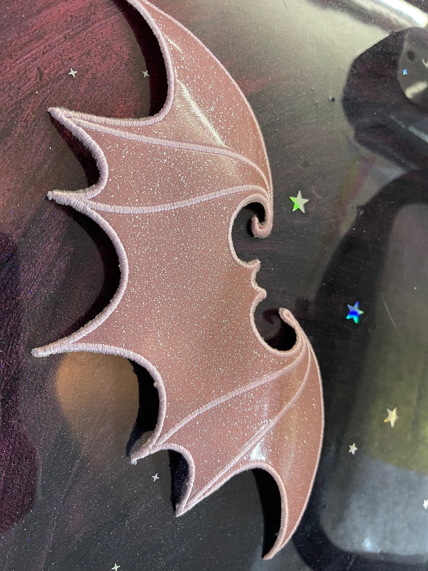Pinstripe Coffin and Bat