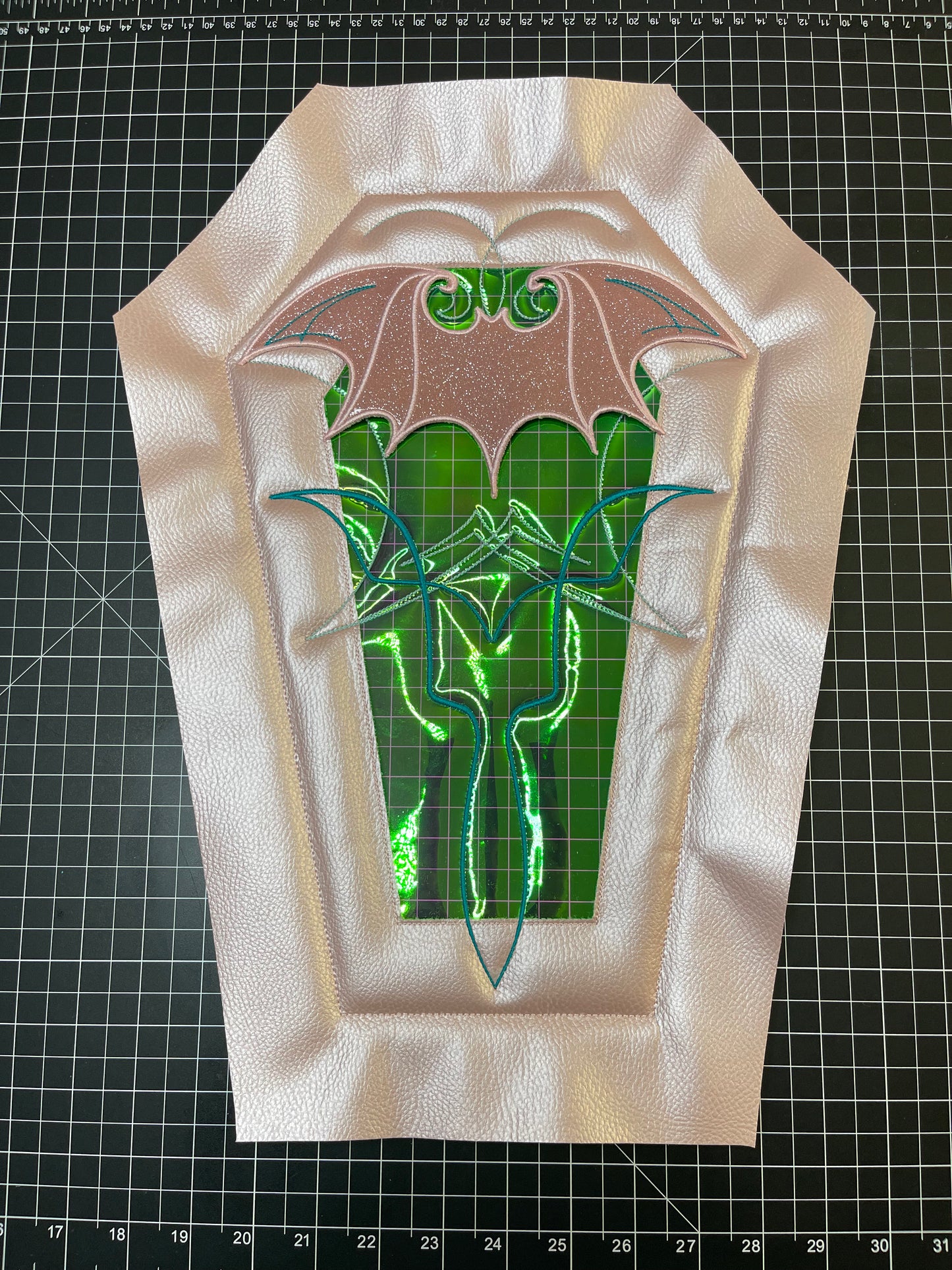 Pinstripe Coffin and Bat