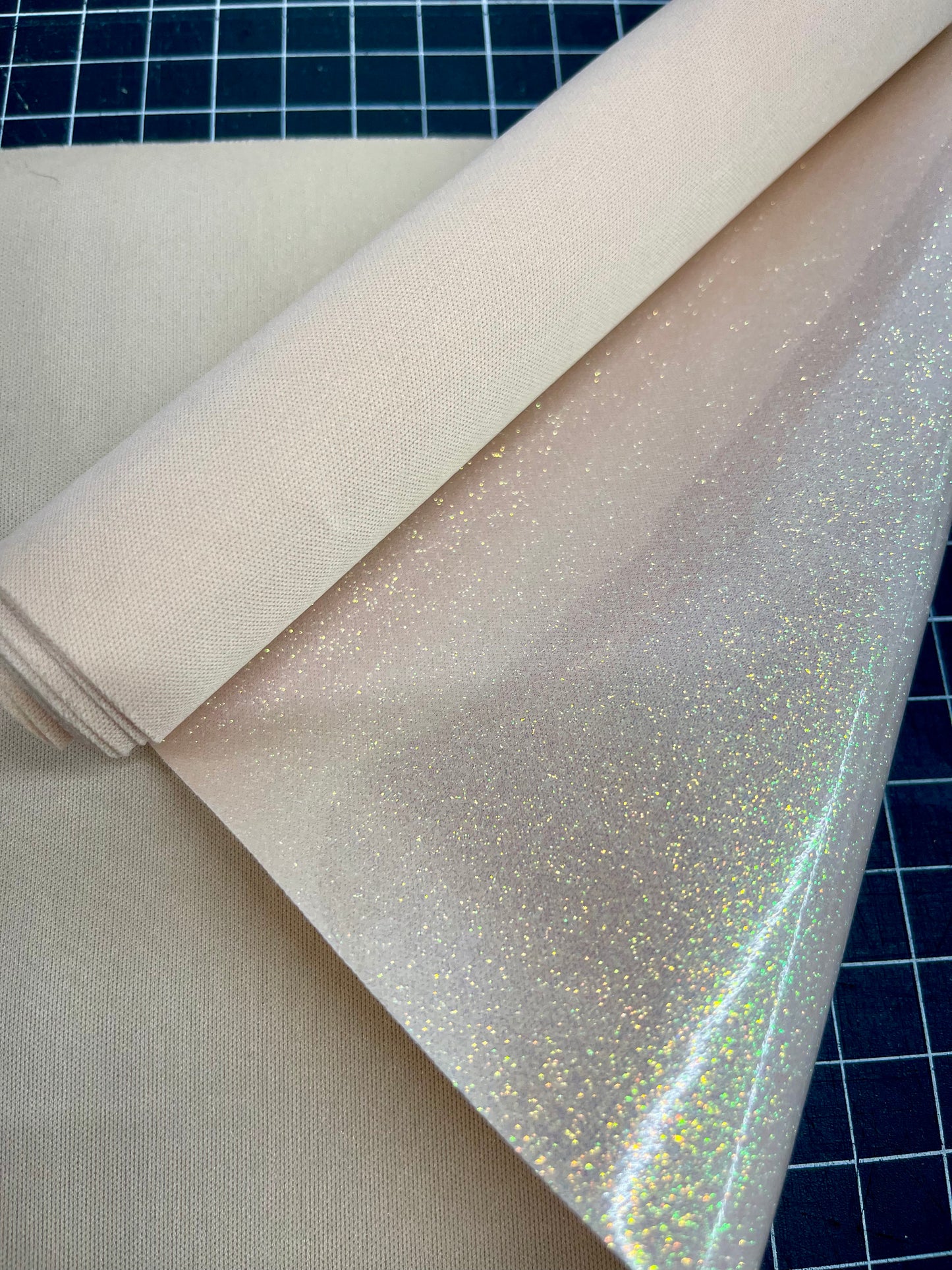 Translucent Glitter with Matching Backing - 12" Roll