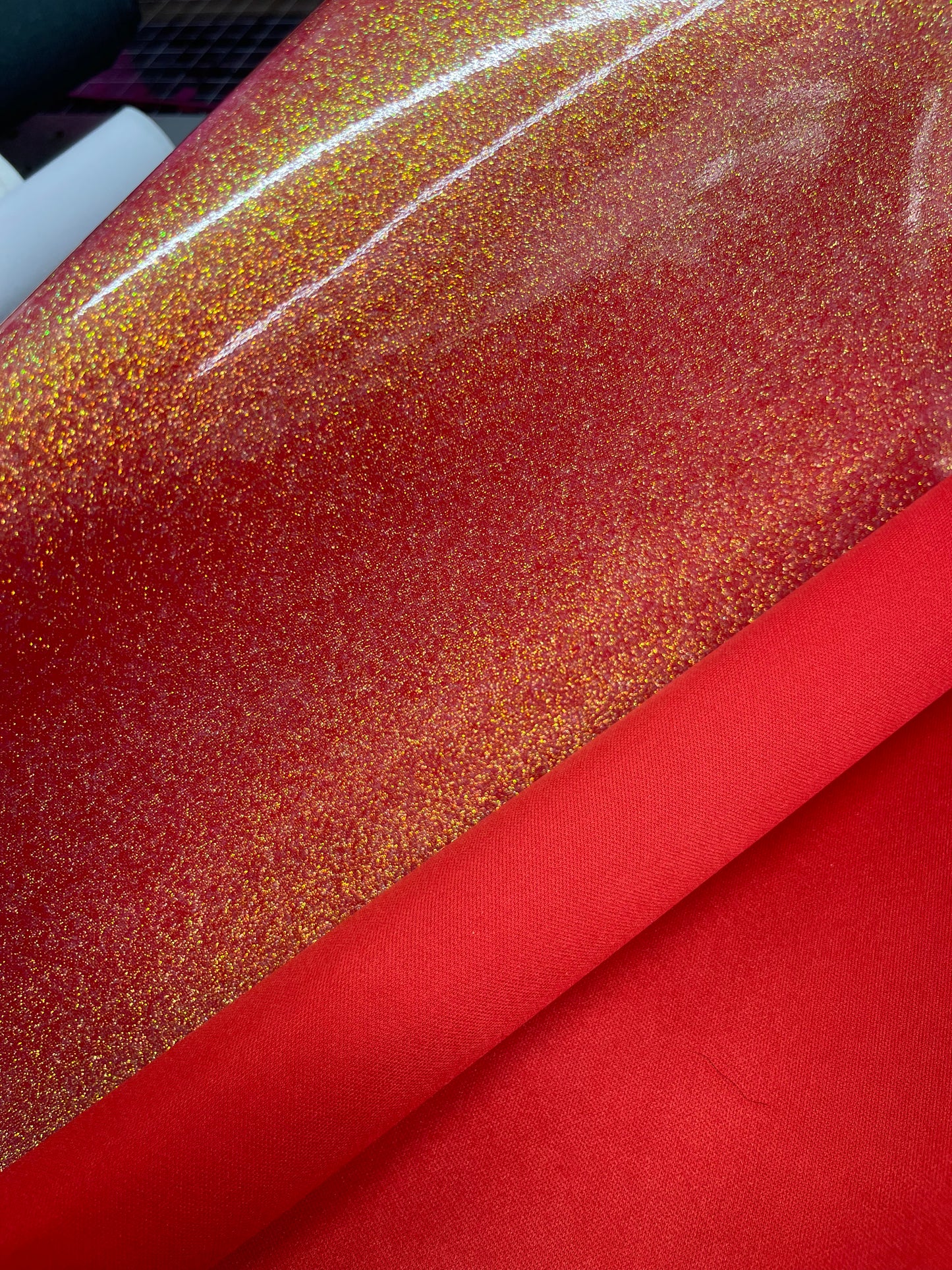 Translucent Glitter with Matching Backing - 12" Roll