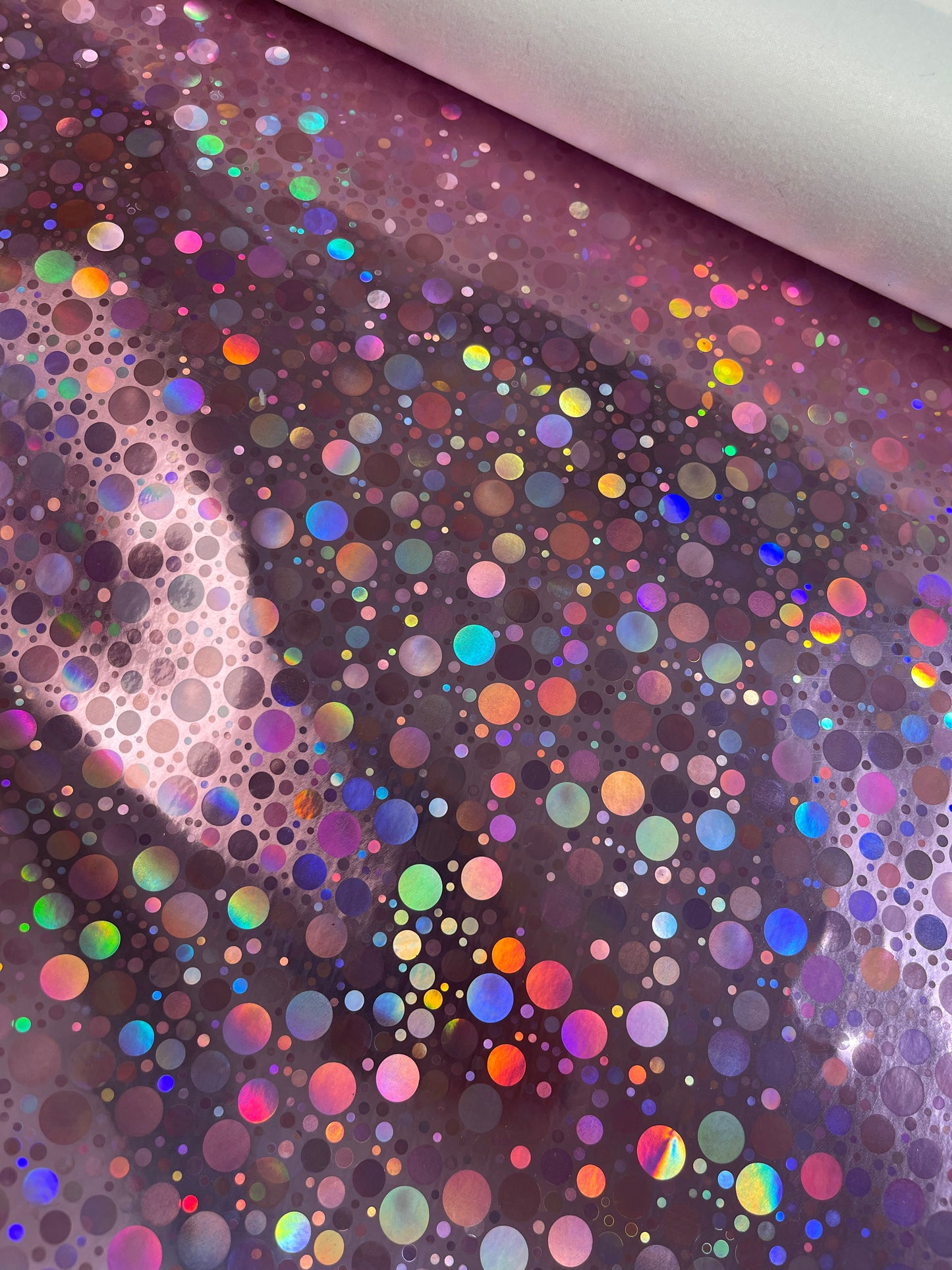 Smooth Bubble Holographic Vinyl - 12" Roll