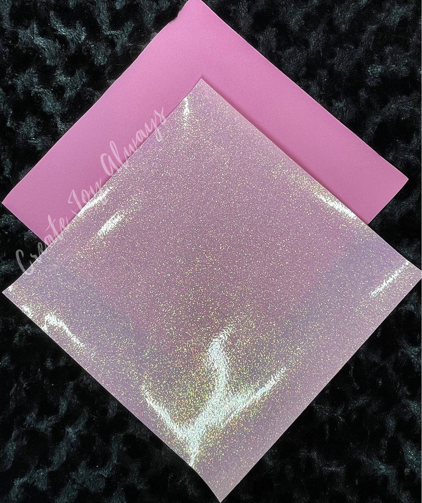 Translucent Glitter with Matching Backing - 12" Roll