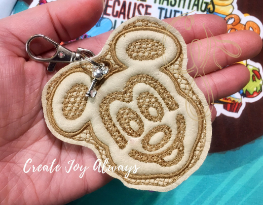 Waffle Mouse Key Fob